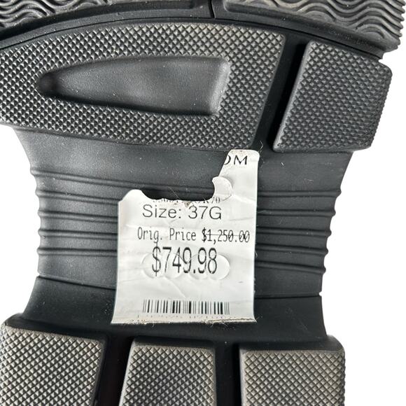 GUCCI Nappa Mesh Technical Canvas Calfskin Aguru Trek Crystal Chunky Sandals - Picture 7 of 9